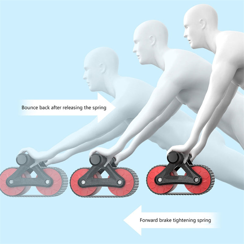 Double Wheel Abdominal Home Exercise Devices