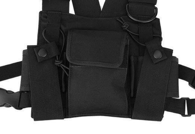 Functional tactical chest bag waist bag vest jacket multi-function backpack
