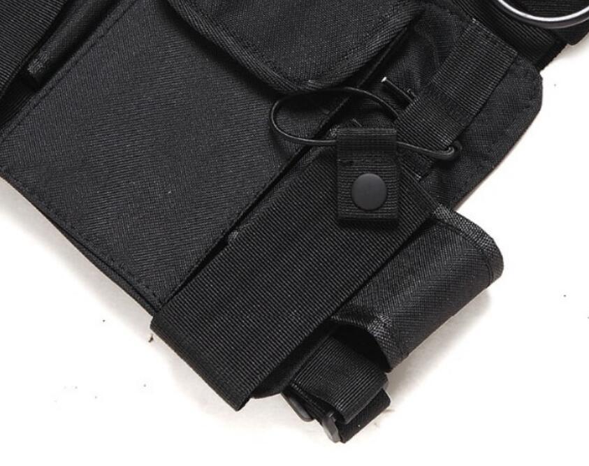 Functional tactical chest bag waist bag vest jacket multi-function backpack