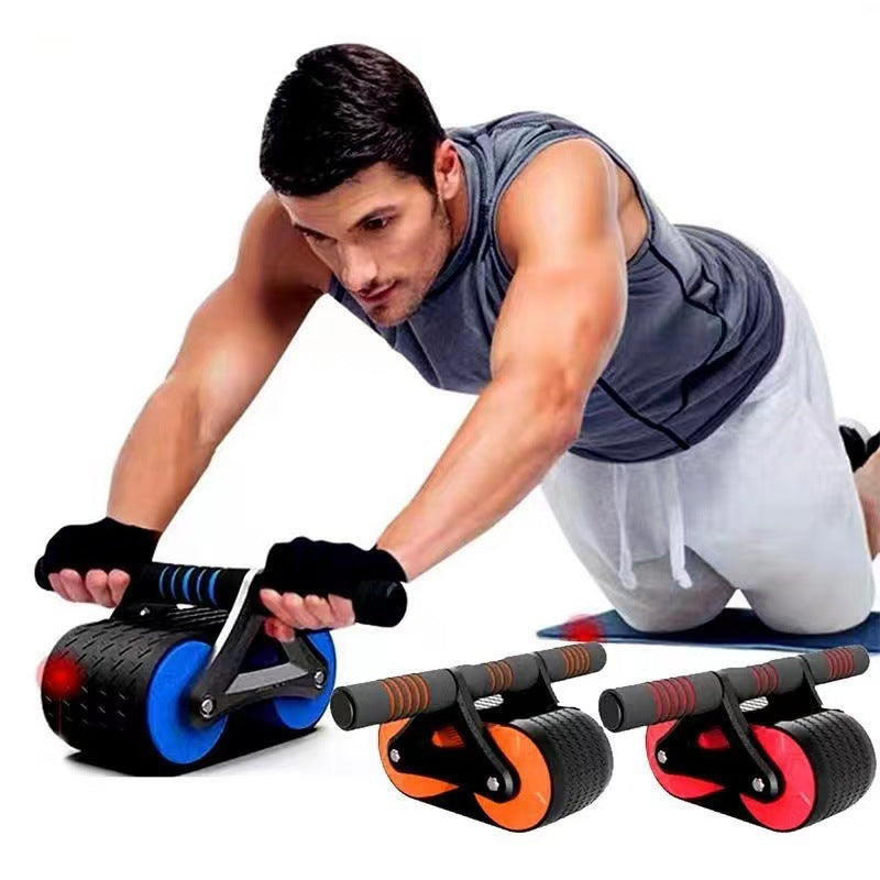 Double Wheel Abdominal Home Exercise Devices