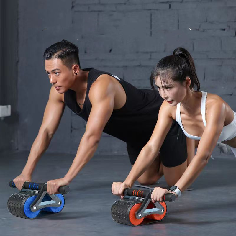 Double Wheel Abdominal Home Exercise Devices